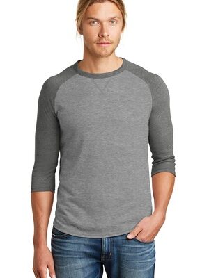 DISCONTINUED  Alternative Dugout 3/4-Sleeve Vintage 50/50 Tee. AA5057