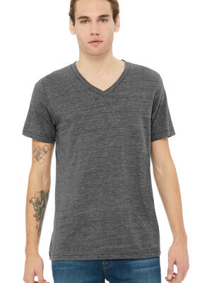 BELLA+CANVAS ®  Unisex Textured Jersey V-Neck Tee BC3655
