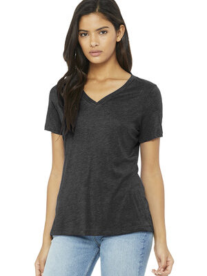 DISCONTINUED  BELLA+CANVAS ®  Women's Relaxed Triblend V-Neck Tee BC6415