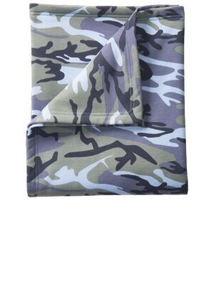 DISCONTINUED  Port & Company ®  Core Fleece Camo Sweatshirt Blanket. BP78C
