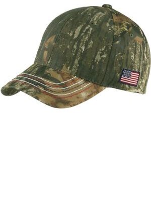 Port & Co   Americana Contrast Stitch Camouflage Cap. C909