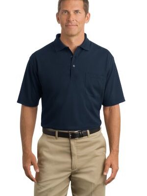 DISCONTINUED  CornerStone ®  - Industrial Pocket Pique Polo. CS402P