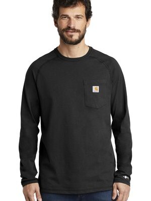DISCONTINUED  Carhartt Force  ®  Cotton Delmont Long Sleeve T-Shirt. CT100393