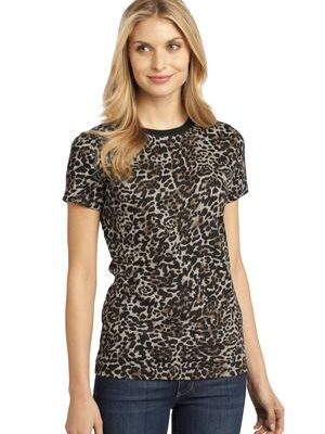 DISCONTINUED  District ®  - Ladies Perfect Weight ®  Camo Crew Tee DM104CL