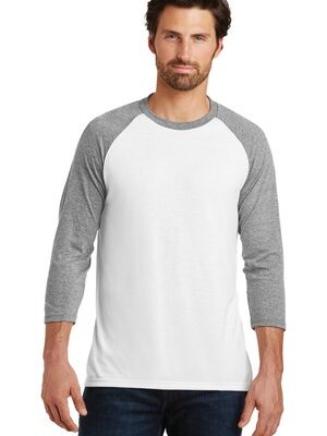 District  ®  Perfect Tri ®  3/4-Sleeve Raglan. DM136