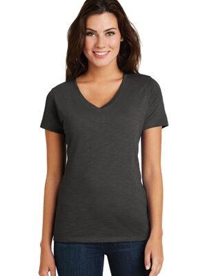 DISCONTINUED  District  ®  Women's Super Slub ®  V-Neck Tee. DM3501