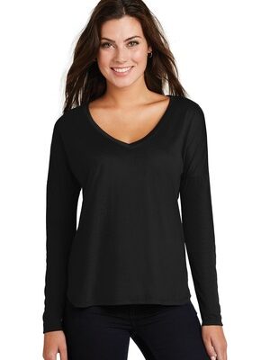 DISCONTINUED  District  ®  Women's Drapey Long Sleeve Tee. DM413