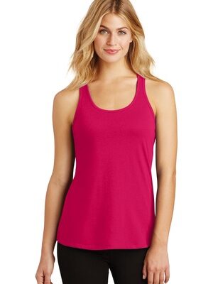 DISCONTINUED  District Made ®  Ladies 60/40 Gathered Racerback Tank. DM420
