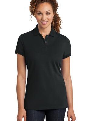 DISCONTINUED  District Made ®  Ladies Stretch Pique Polo. DM425