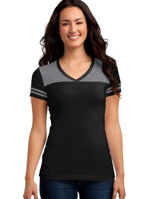 DISCONTINUED  District ®  Juniors Varsity V-Neck Tee. DT264