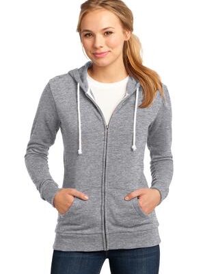 DISCONTINUED  District ®  - Juniors Core Fleece Full-Zip Hoodie DT290