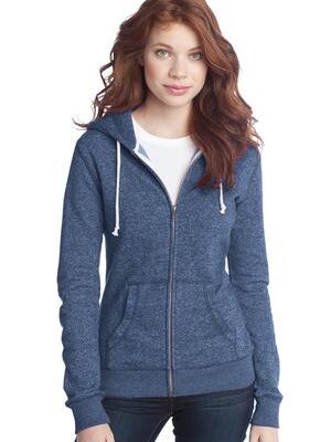 DISCONTINUED  District ®  - Juniors Marled Fleece Full-Zip Hoodie DT292