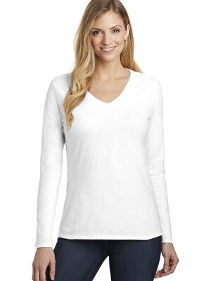 District  ®  Women's Very Important Tee  ®  Long Sleeve V-Neck. DT6201