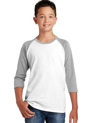 DISCONTINUED  District  ®  Youth Very Important Tee  ®  3/4-Sleeve . DT6210Y