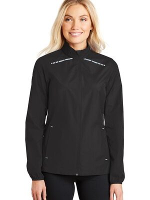 DISCONTINUED  Port Authority ®  Ladies Zephyr Reflective Hit Full-Zip Jacket. L345