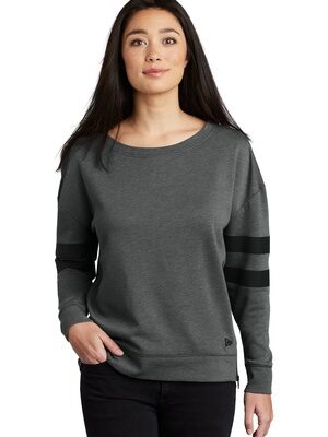 DISCONTINUED  New Era  ®  Ladies Tri-Blend Fleece Varsity Crew LNEA513