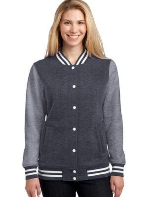 DISCONTINUED  Sport-Tek ®  Ladies Fleece Letterman Jacket. LST270