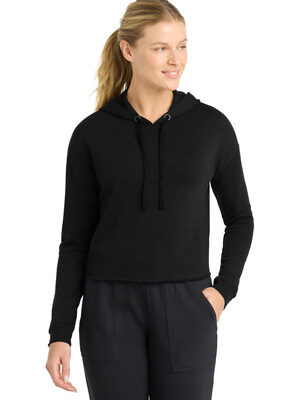 DISCONTINUED  Sport-Tek  ®  Women's PosiCharge  ®  Tri-Blend Wicking Fleece Crop Hooded Pullover LST298