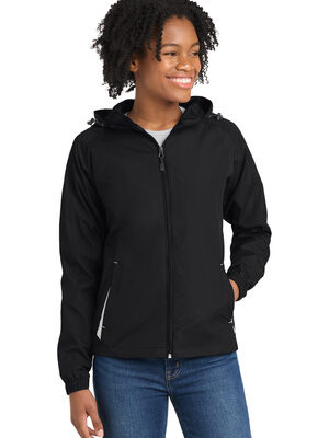 Sport-Tek ®  Women's Colorblock Hooded Raglan Jacket. LST76