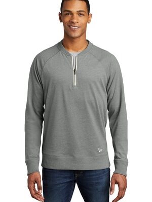 DISCONTINUED  New Era  ®  Sueded Cotton Blend 1/4-Zip Pullover NEA123