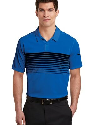 DISCONTINUED  Nike Dri-FIT Chest Stripe Polo. NKAA1855