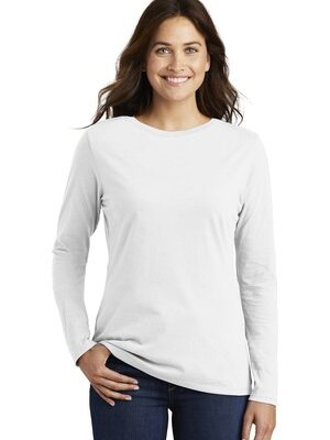 DISCONTINUED  Nike Ladies Core Cotton Long Sleeve Tee. NKCD7300