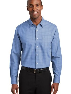 DISCONTINUED  Red House ®  Windowpane Plaid Non-Iron Shirt. RH70